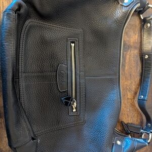 Coach Black Leather Men's Bag